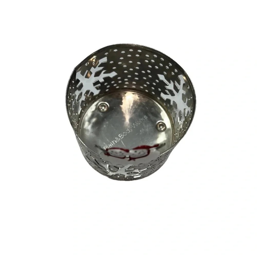 Bath & Body Works Silver Snowflake Candle Holder